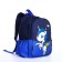 Baby backpack on lightning, external pocket, blue color