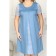 Women's dress, size 56, blue color