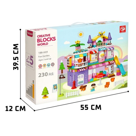 Designer "Wonderful House", 2 assembly options, 230 parts-5