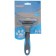 A self-cleaning Delight, with a button, medium, 65 tooth, black and blue