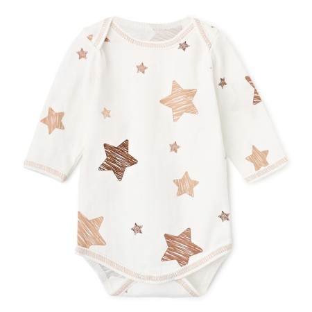 Body Bloom Baby Stars with DL. Sleeve, p. 74 cm, milk