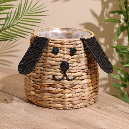 Wicker basket "Dog" 29x29x24 cm