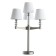 Delray table lamp, 4x40W E14, Nickel 50x50x68 cm