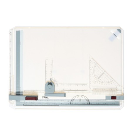 Drawing board A3 "Istanm", flight, triangle, set of corners, with a clamp-1