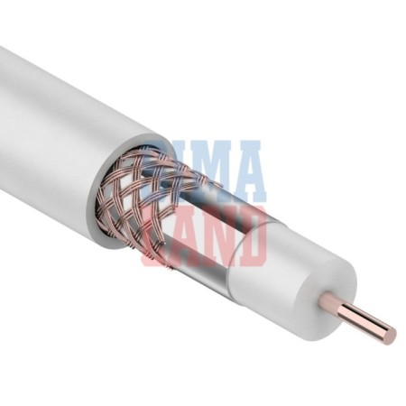 Rexant RG-6U cable, 75 Ohms, 305 m, white