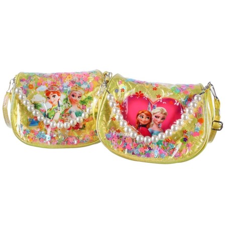 Children's bag on the valve, 6x12x16 cm, adjustable belt, yellow mix-2