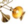 Suspended chandelier Mantra Jazz, E27, 5x20W, 600 mm, gold color