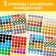 Kruzhoki stickers No. 1, set, 6 pcs. 16 p.