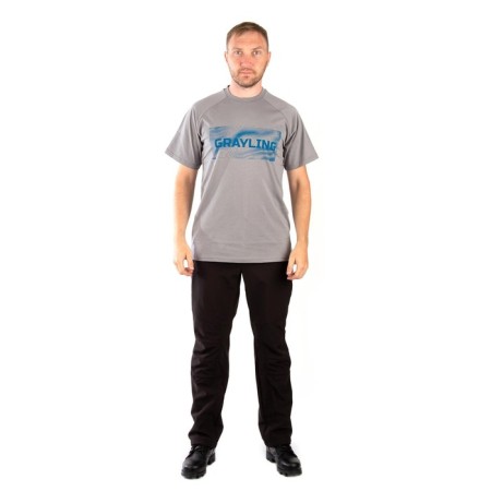 Grayling Riverbad T-shirt, Cotton, Gray, XS-2