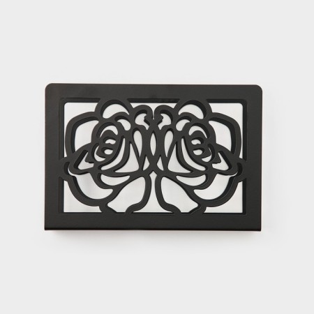 Salvetnik Dolyana "Flowers", 15 × 4 × 10 cm, black color-3