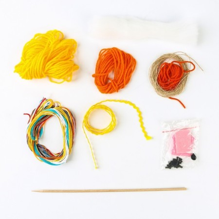 Set for the manufacture of a textile toy "Funny snowman" height - 16.5 cm-4