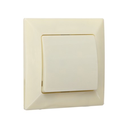 Luazon Lighting "Antei" switch, 10 A, 1 key, hidden, beige-1