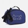 Cosmetic bag with a zipper, with a lining, blue color