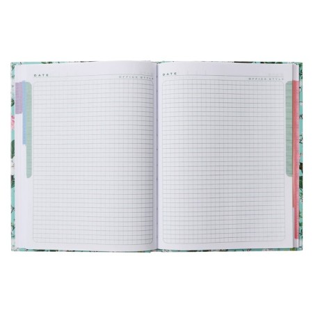 Business block A5, 80 sheets, in a cage, Floral Collection, hard cover, 5-color block, block 65g/m2-2