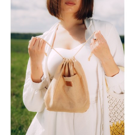 Female Bag Sl Home, manual weaving, cotton, ring 14.5 cm, 30 × 45 cm-9