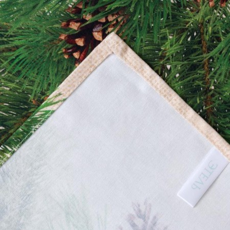 Apron "Ethel" spruce branches 70x61 cm, 100% cotton, sarzha 190 g/m2-9