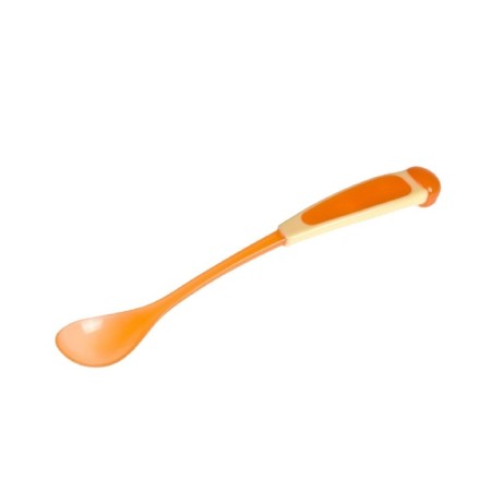 A spoon for feeding with a long handle, from 4 months, the color of mix-1