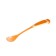 A spoon for feeding with a long handle, from 4 months, the color of mix