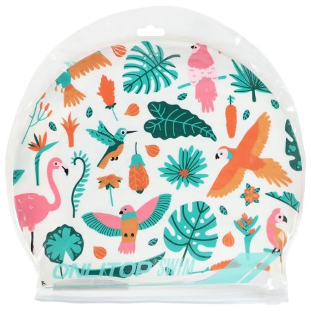 A nursery cap “Flamingo with birds”, silicone, girth 46-52 cm-4