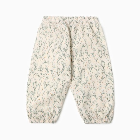 Pants children's minku "chamomile", white color, height 74-80 cm-3