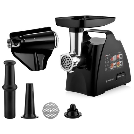 Electric meat grinder Brayer 1606br, 1800 watts, 2 disc 3 and 5 mm,
