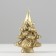 New Year's candle "Christmas tree on the stump", 7 cm, golden