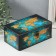 Casket wood "Map of the world. Letters" 20x12x8 cm