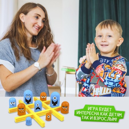 Strategic board game for the logic “Crosses against Nolikov. Monsters "-3