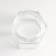 Bank for candles glass with a hexagon lid is a transparent 180 ml 6.5x6.5x8.5 cm