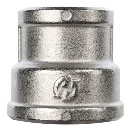 The coupling Stout SFT-0006-000134, 1 "x 3/4", internal thread, transition, nickel-plated brass-5