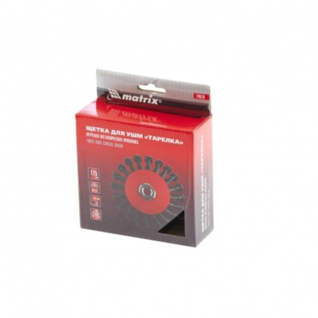 Matrix ushm brush, d = 115 mm, m14, plate, twisted wire 0.5 mm-4