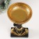 Souvenir Polystone stand "African with a gold plate on the head" 30x17x17 cm