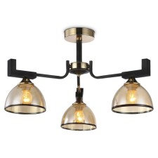 Suspended chandelier Ambrella Light, Traditional, TR9098, 3HE27, Black Color, Gold