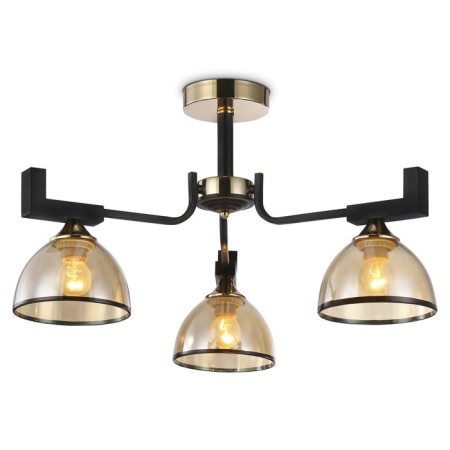 Suspended chandelier Ambrella Light, Traditional, TR9098, 3HE27, Black Color, Gold