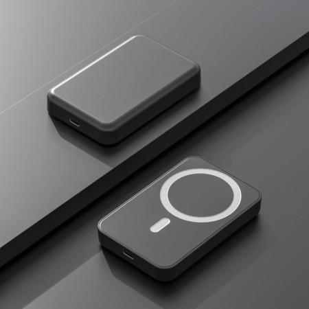 External battery CRR-32, 3000 mAh, 5 W, with the function Magsafe, Lightning, Black