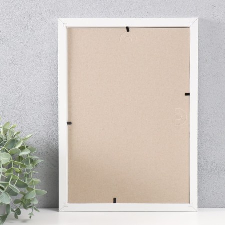 Photo frame MDF 21x30, No. 1, white (plastic screen)-2