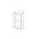 Cabinet of hinged kira 400x300x720 with screw wenge/quadro shimo dark