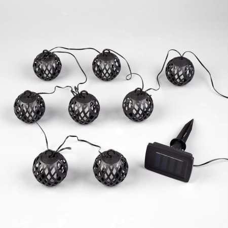 UNIEL Girlyanda “Thread” 2.1 m with nozzles “Fire balls”, IP44, dark thread, 80 LED, flame effect, 1 mode, solar battery-2