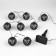 UNIEL Girlyanda “Thread” 2.1 m with nozzles “Fire balls”, IP44, dark thread, 80 LED, flame effect, 1 mode, solar battery