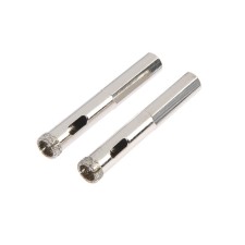 Diamond drill on glass and ceramics of the tundra, trihedral shank, 10 x 65 mm, 2 pcs.
