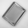 Stainless steel tray, 44.5 × 35.5 cm, thickness 1 mm, silver color