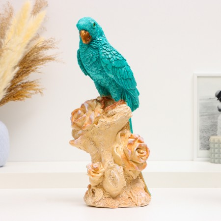 Figure "Parrot on a tree" 17x14x35cm, color-1