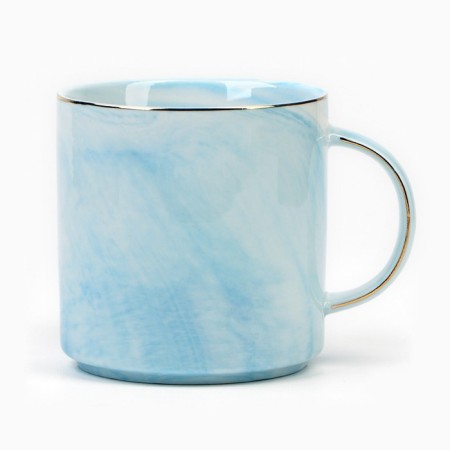 Ceramic mug “Dream, act”, 350 ml, blue color-2