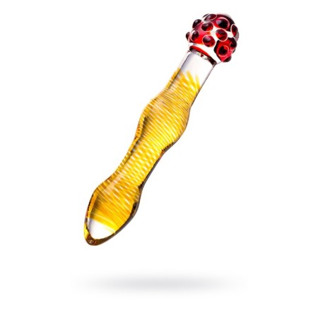 Sexus Glass bilateral phallimitator, glass, transparent, 18 cm