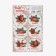 Stickers for flowers and gifts "with all my heart!", 16 × 9.5 cm