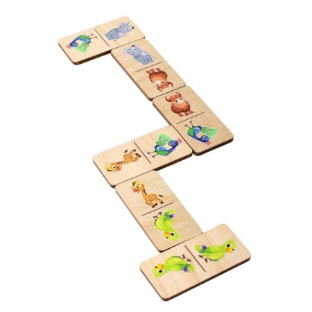 The board game "Domino. Wild animals"-4