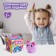 Interactive toy "My kitten" bracelet, comb, light, sound, mix