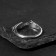 Ring "Right" claws, color black silver, dimensionless