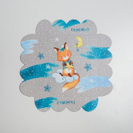 Box for confectionery with PVC lid “Winter happiness”, 13 x 13 x 3 cm, New Year-4