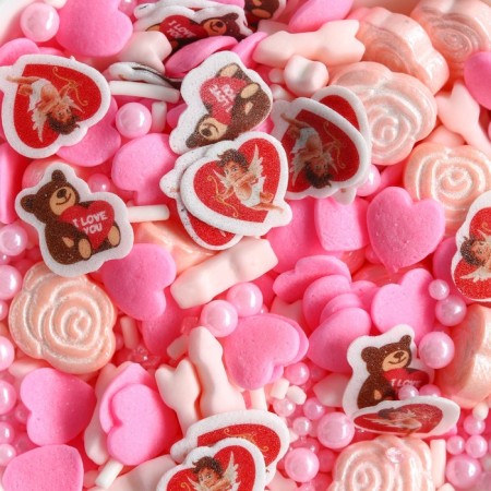 Sprinking Figure: “Hearts and roses”: white, pink, red, 25 g.-1